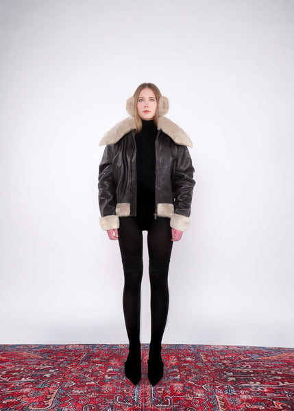 BRUN LEATHER JACKET – KUBIDEZSE